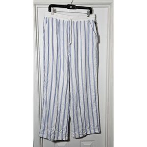 Happily Grey‎ Lounge Pajama Pants Women's Size XL Striped White/Blue